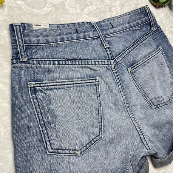 Lovers + Friends Dylan Cuffed Boyfriend Denim Jean Shorts in Skycrest Size 24 - Picture 9 of 15